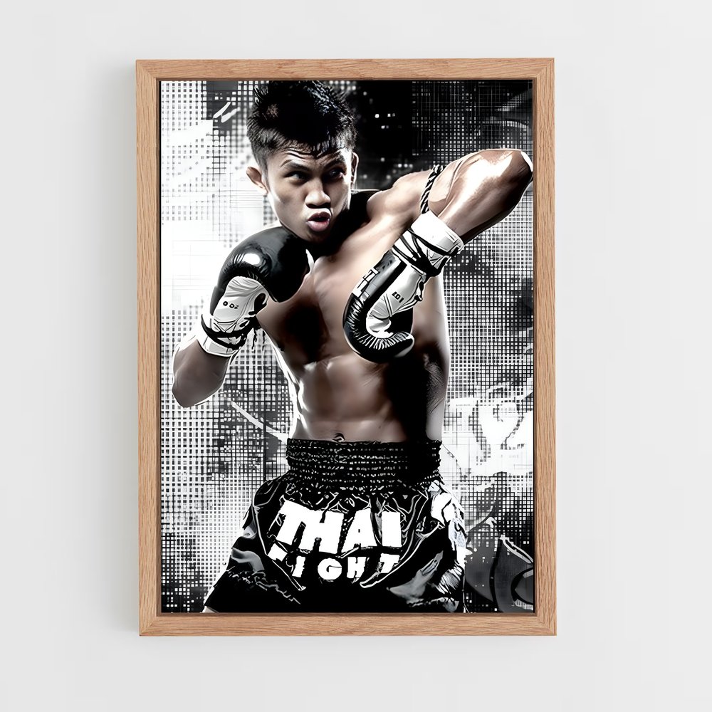Poster Combat d'Ombres – affiche Kick-boxing (vue 4)